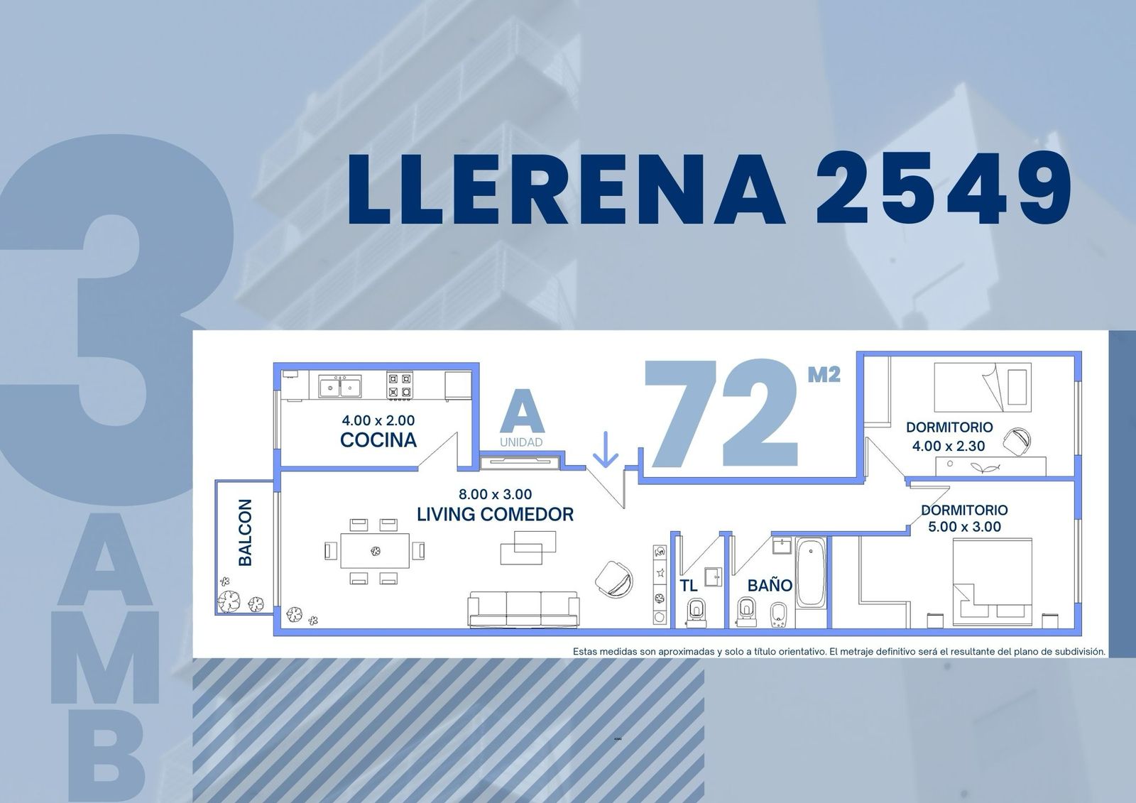 Plano 3 ambientes